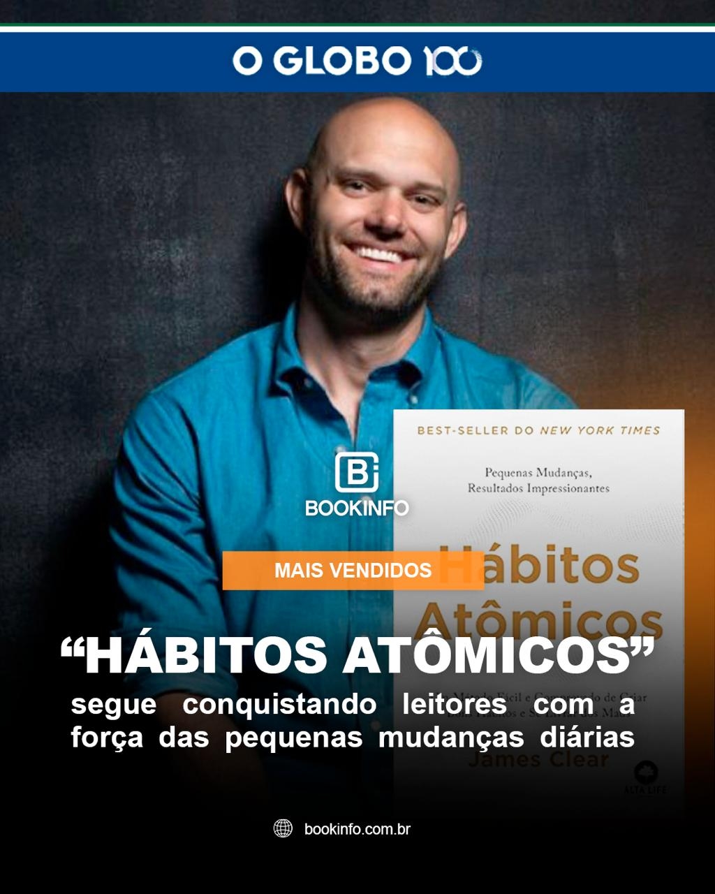 Hábitos Atômicos lidera ranking de autoajuda da semana em lista do Globo