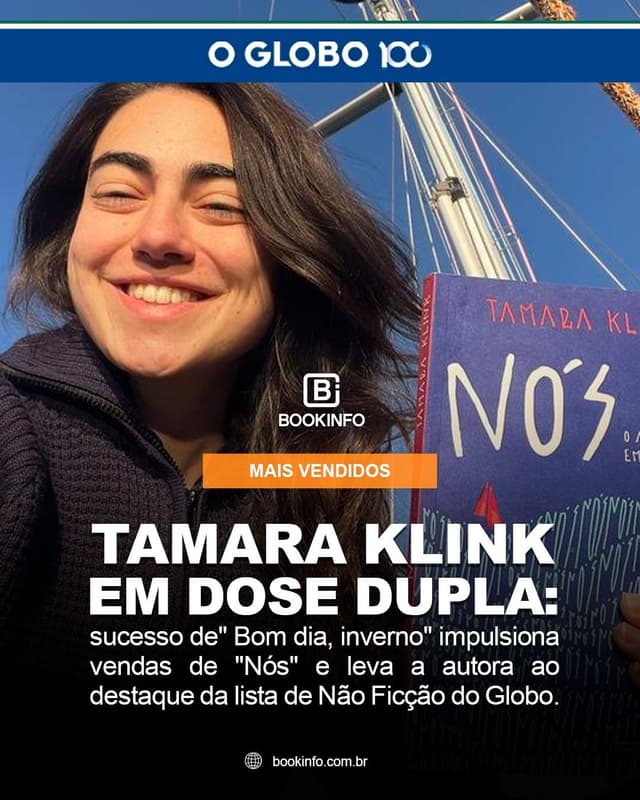 O fenômeno Tamara Klink continua: depois de “Bom dia, inverno”, é a vez de “Nós”conquistar os leitores brasileiros