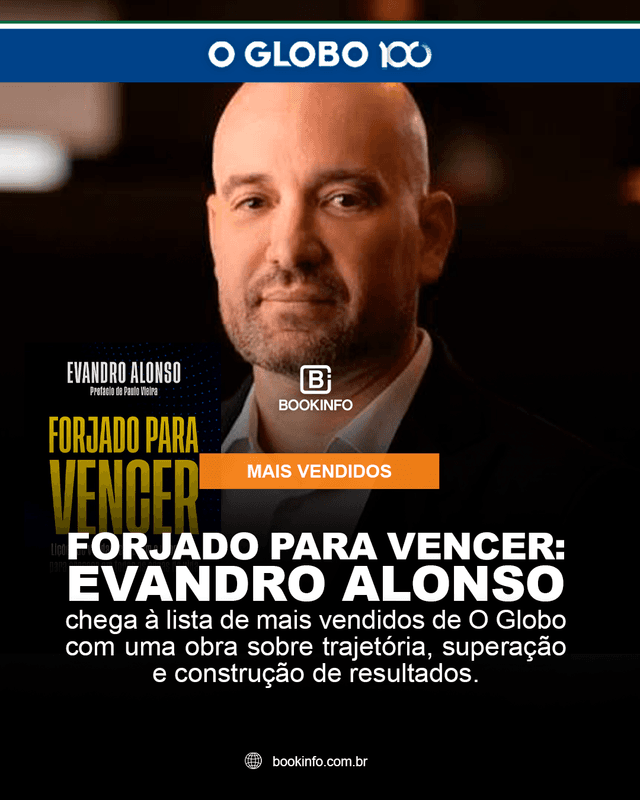 Evandro Alonso estreia no topo de Autoajuda na lista de mais vendidos de O Globo